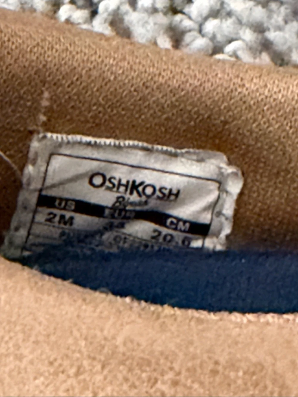 Boys OshKosh shoes. Size 2M.